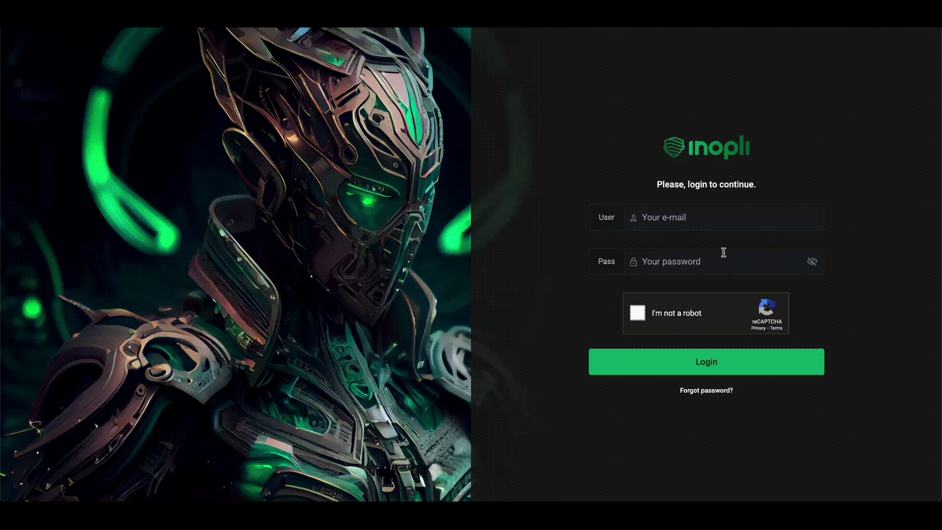 Video doing login into Inopli